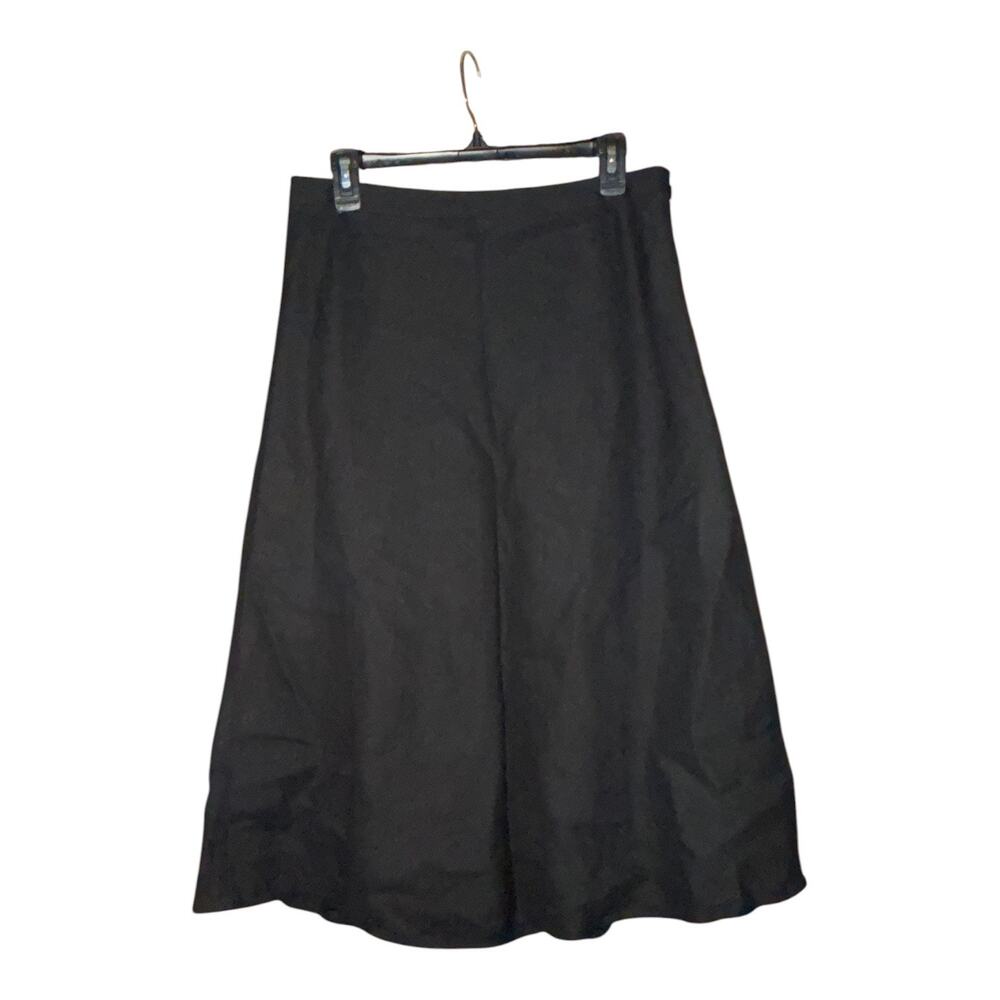 Talbots Women’s Size 10 Petite Black Linen Skirt